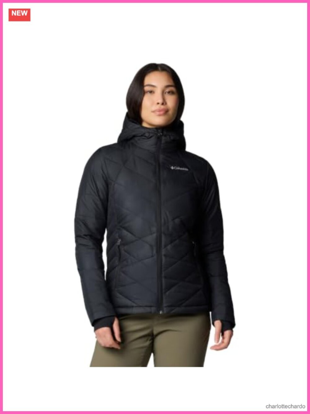 Columbia Heavenly Hooded Quilted Puffer Jacket Omni-Heat Winter Coat